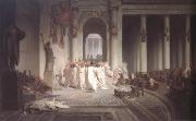 Alma-Tadema, Sir Lawrence Jean-Leon Gerome,The Death of Caesar (mk23) china oil painting artist